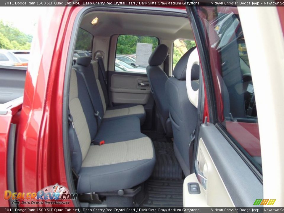 2011 Dodge Ram 1500 SLT Quad Cab 4x4 Deep Cherry Red Crystal Pearl / Dark Slate Gray/Medium Graystone Photo #22