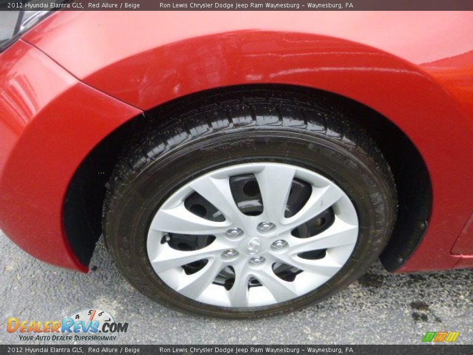 2012 Hyundai Elantra GLS Red Allure / Beige Photo #2