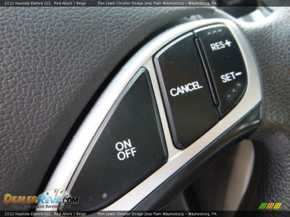 2012 Hyundai Elantra GLS Red Allure / Beige Photo #16