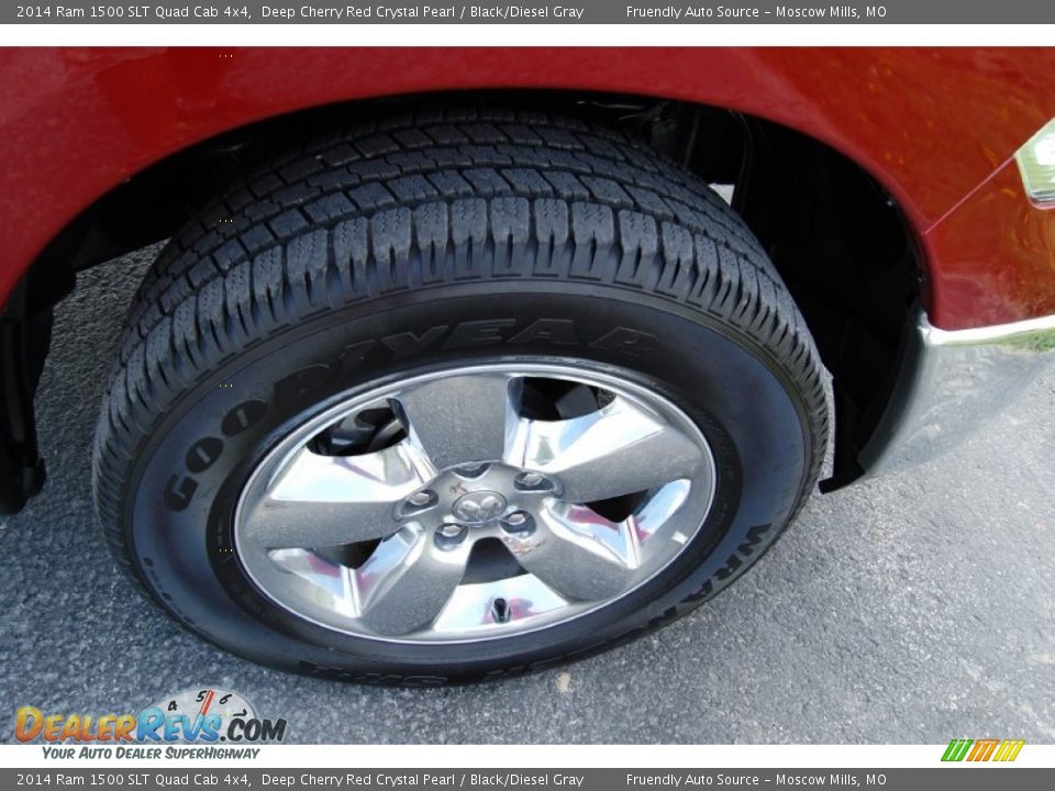 2014 Ram 1500 SLT Quad Cab 4x4 Deep Cherry Red Crystal Pearl / Black/Diesel Gray Photo #29