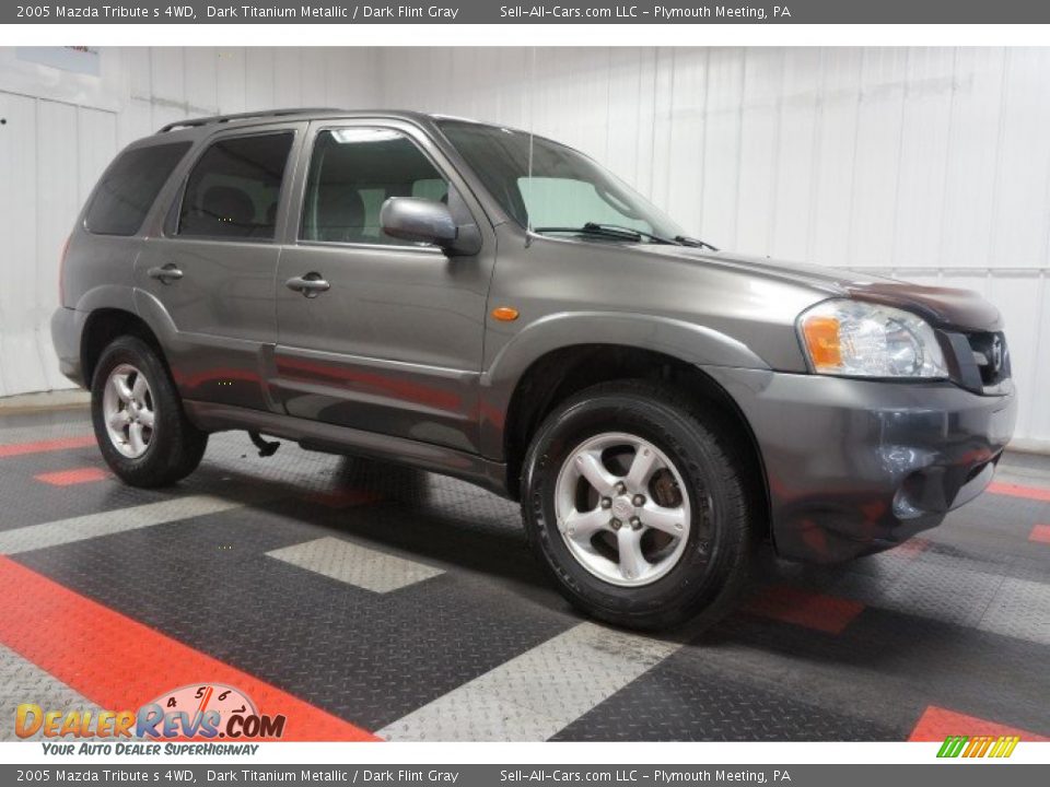 2005 Mazda Tribute s 4WD Dark Titanium Metallic / Dark Flint Gray Photo #6