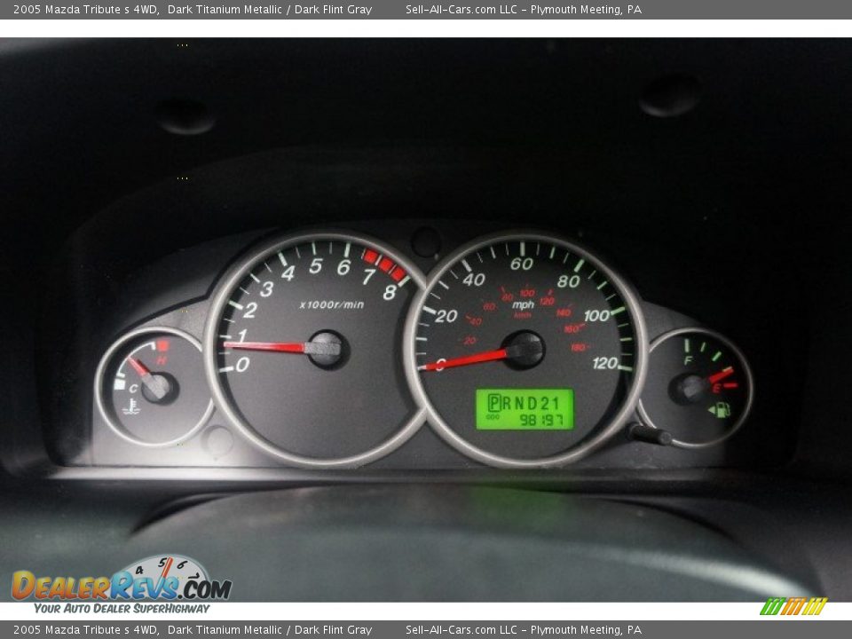 2005 Mazda Tribute s 4WD Dark Titanium Metallic / Dark Flint Gray Photo #28