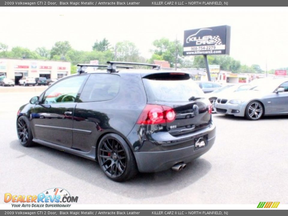 2009 Volkswagen GTI 2 Door Black Magic Metallic / Anthracite Black Leather Photo #5