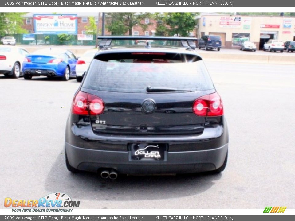 2009 Volkswagen GTI 2 Door Black Magic Metallic / Anthracite Black Leather Photo #6