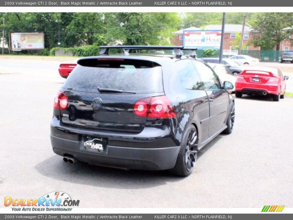 2009 Volkswagen GTI 2 Door Black Magic Metallic / Anthracite Black Leather Photo #8