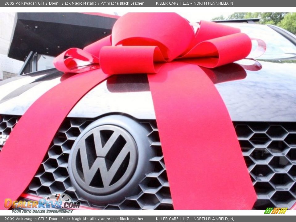 2009 Volkswagen GTI 2 Door Black Magic Metallic / Anthracite Black Leather Photo #10