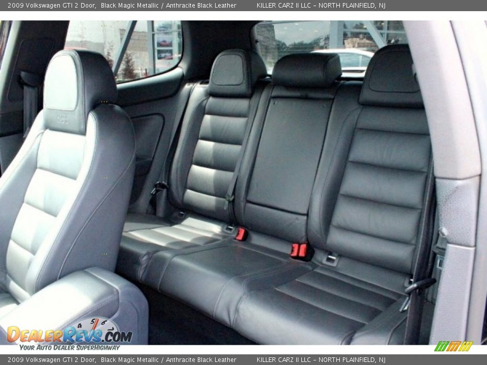 2009 Volkswagen GTI 2 Door Black Magic Metallic / Anthracite Black Leather Photo #22