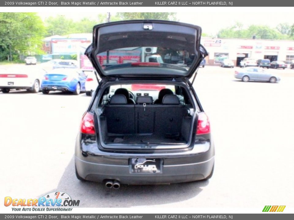 2009 Volkswagen GTI 2 Door Black Magic Metallic / Anthracite Black Leather Photo #23