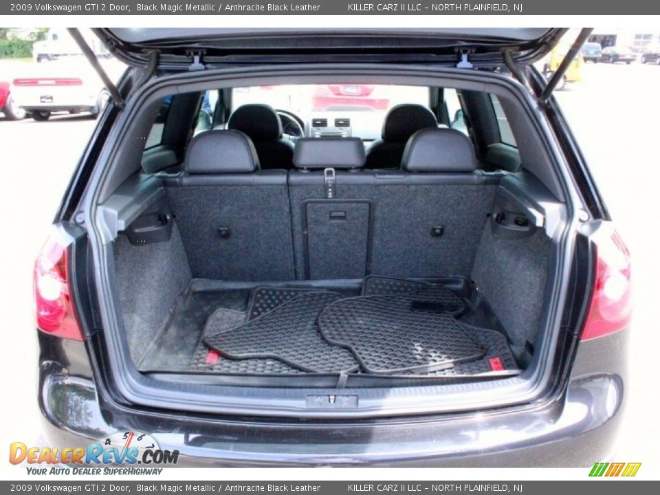 2009 Volkswagen GTI 2 Door Black Magic Metallic / Anthracite Black Leather Photo #24