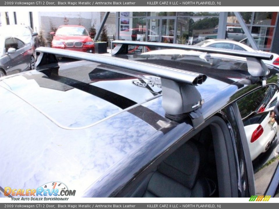 2009 Volkswagen GTI 2 Door Black Magic Metallic / Anthracite Black Leather Photo #33