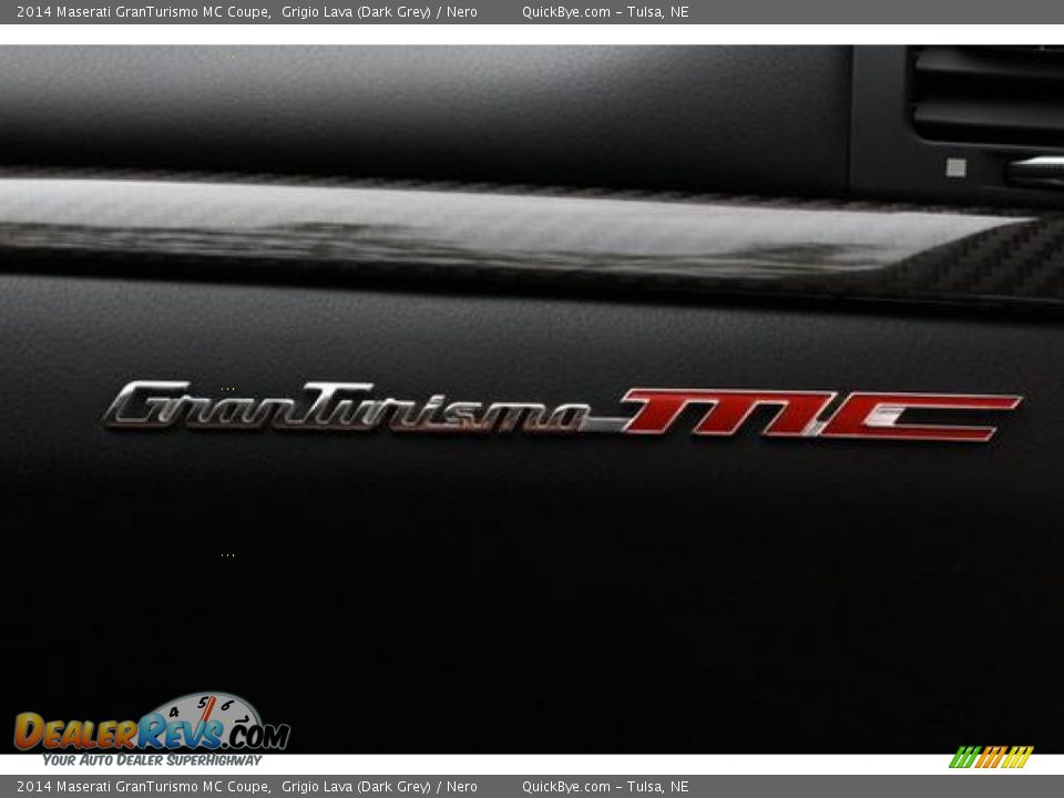 2014 Maserati GranTurismo MC Coupe Grigio Lava (Dark Grey) / Nero Photo #7