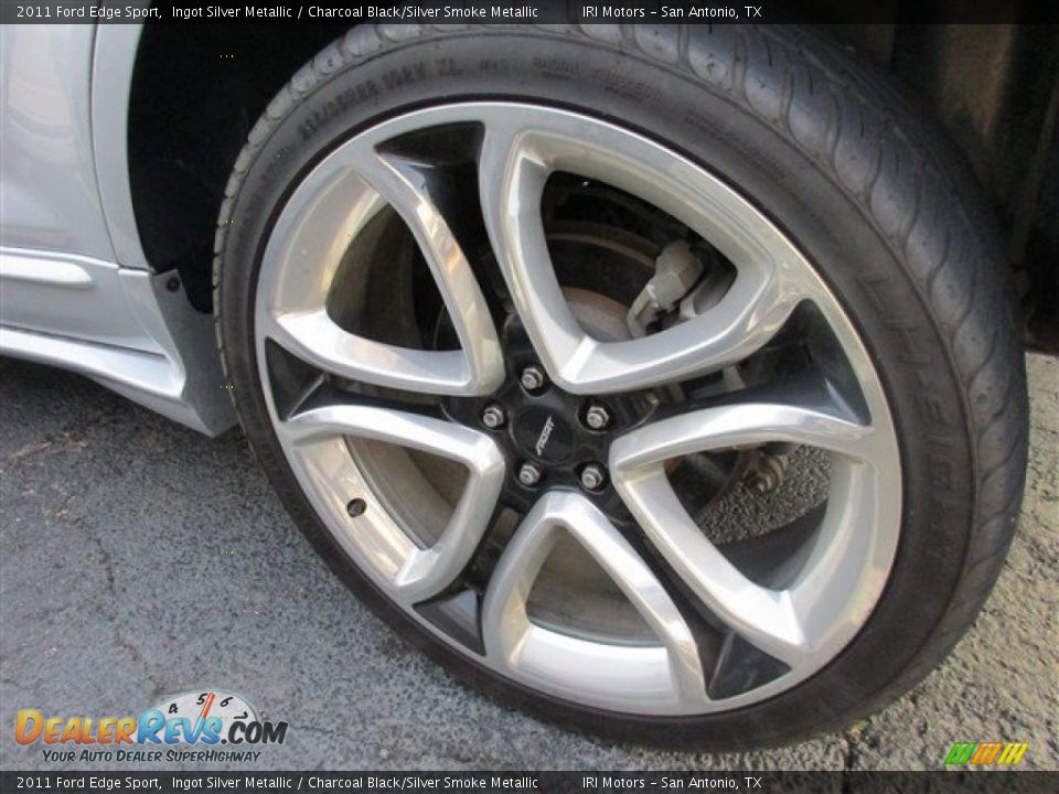 2011 Ford Edge Sport Ingot Silver Metallic / Charcoal Black/Silver Smoke Metallic Photo #3