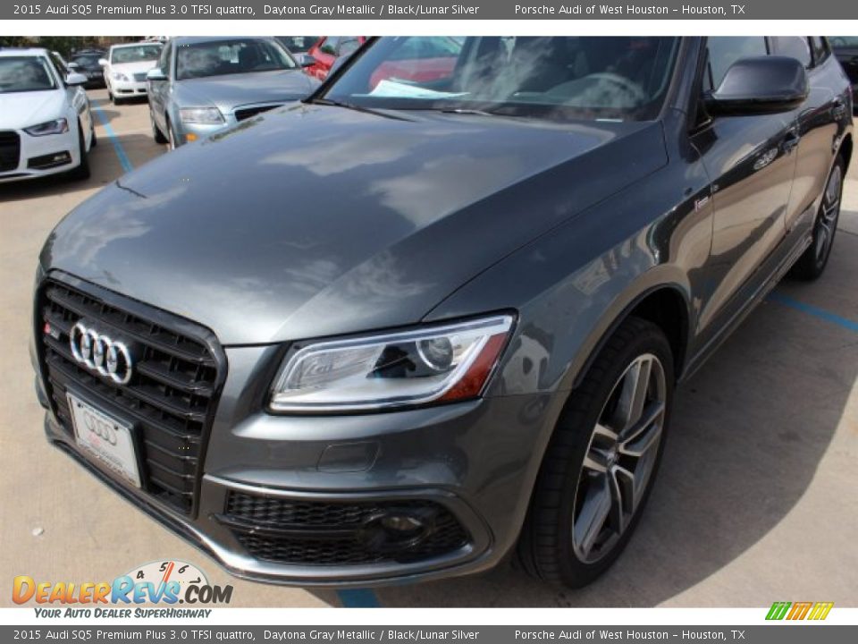 2015 Audi SQ5 Premium Plus 3.0 TFSI quattro Daytona Gray Metallic / Black/Lunar Silver Photo #3