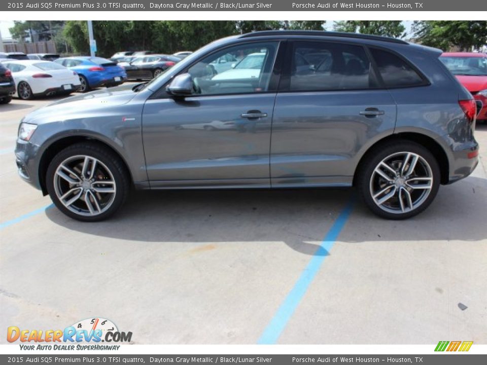 2015 Audi SQ5 Premium Plus 3.0 TFSI quattro Daytona Gray Metallic / Black/Lunar Silver Photo #5