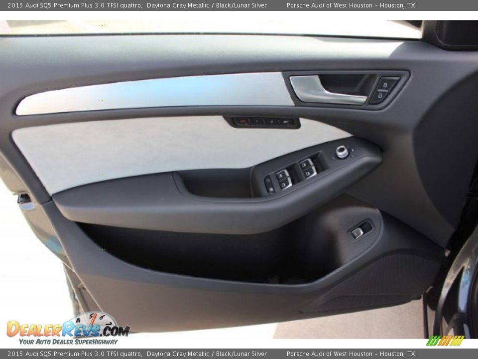 2015 Audi SQ5 Premium Plus 3.0 TFSI quattro Daytona Gray Metallic / Black/Lunar Silver Photo #8