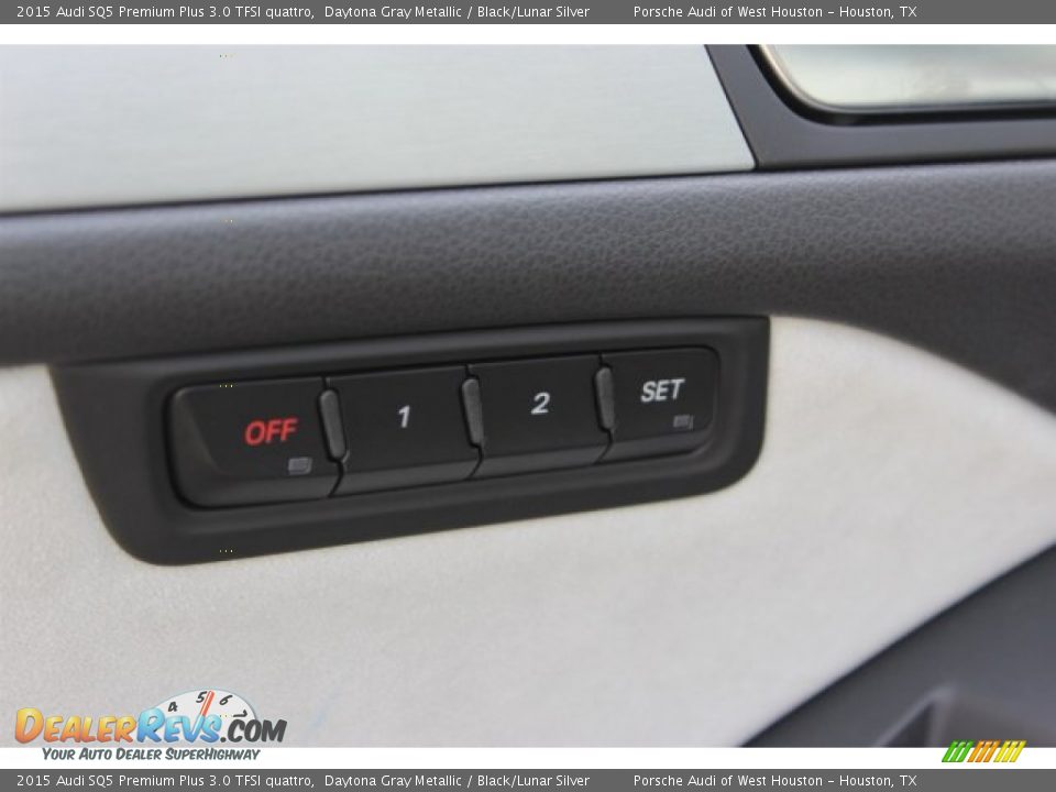 2015 Audi SQ5 Premium Plus 3.0 TFSI quattro Daytona Gray Metallic / Black/Lunar Silver Photo #9