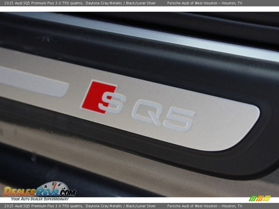 2015 Audi SQ5 Premium Plus 3.0 TFSI quattro Daytona Gray Metallic / Black/Lunar Silver Photo #10