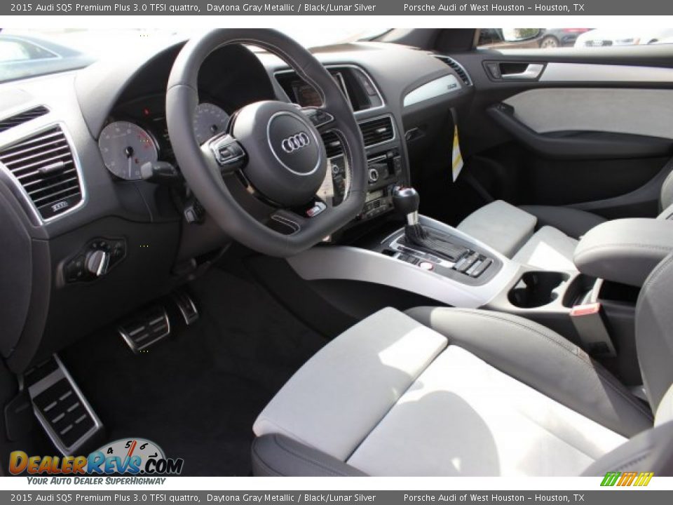 2015 Audi SQ5 Premium Plus 3.0 TFSI quattro Daytona Gray Metallic / Black/Lunar Silver Photo #12