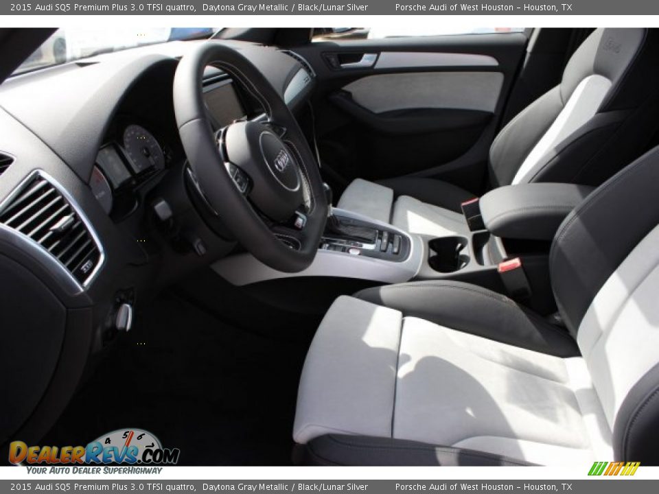 2015 Audi SQ5 Premium Plus 3.0 TFSI quattro Daytona Gray Metallic / Black/Lunar Silver Photo #13