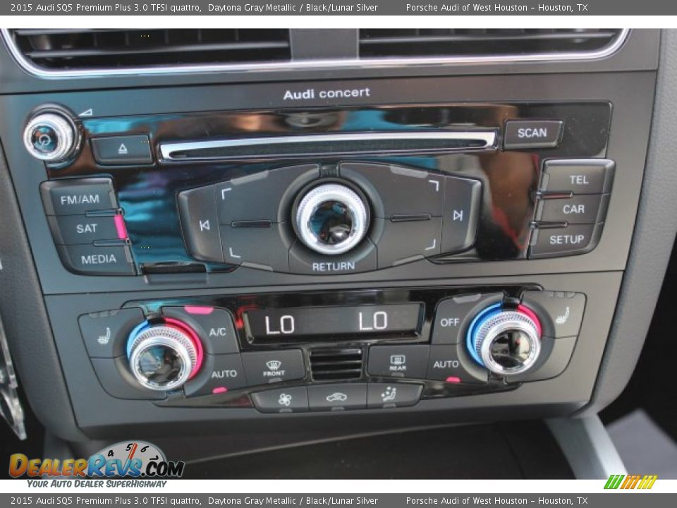 2015 Audi SQ5 Premium Plus 3.0 TFSI quattro Daytona Gray Metallic / Black/Lunar Silver Photo #16