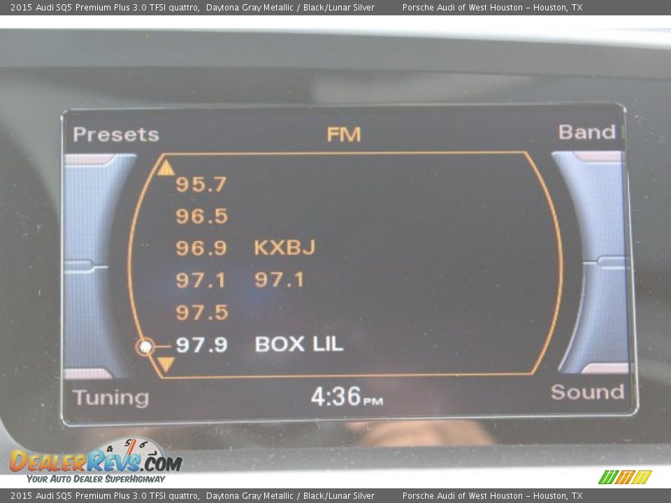 2015 Audi SQ5 Premium Plus 3.0 TFSI quattro Daytona Gray Metallic / Black/Lunar Silver Photo #18