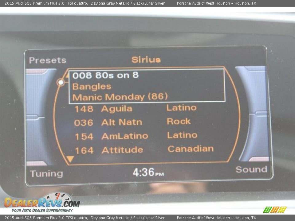 2015 Audi SQ5 Premium Plus 3.0 TFSI quattro Daytona Gray Metallic / Black/Lunar Silver Photo #19