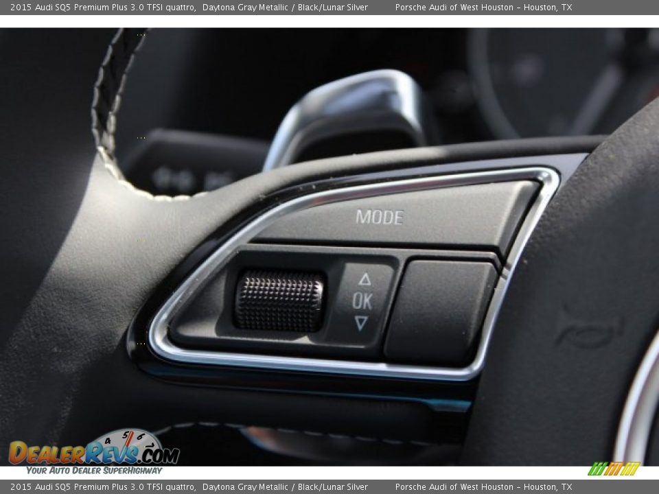 2015 Audi SQ5 Premium Plus 3.0 TFSI quattro Daytona Gray Metallic / Black/Lunar Silver Photo #23