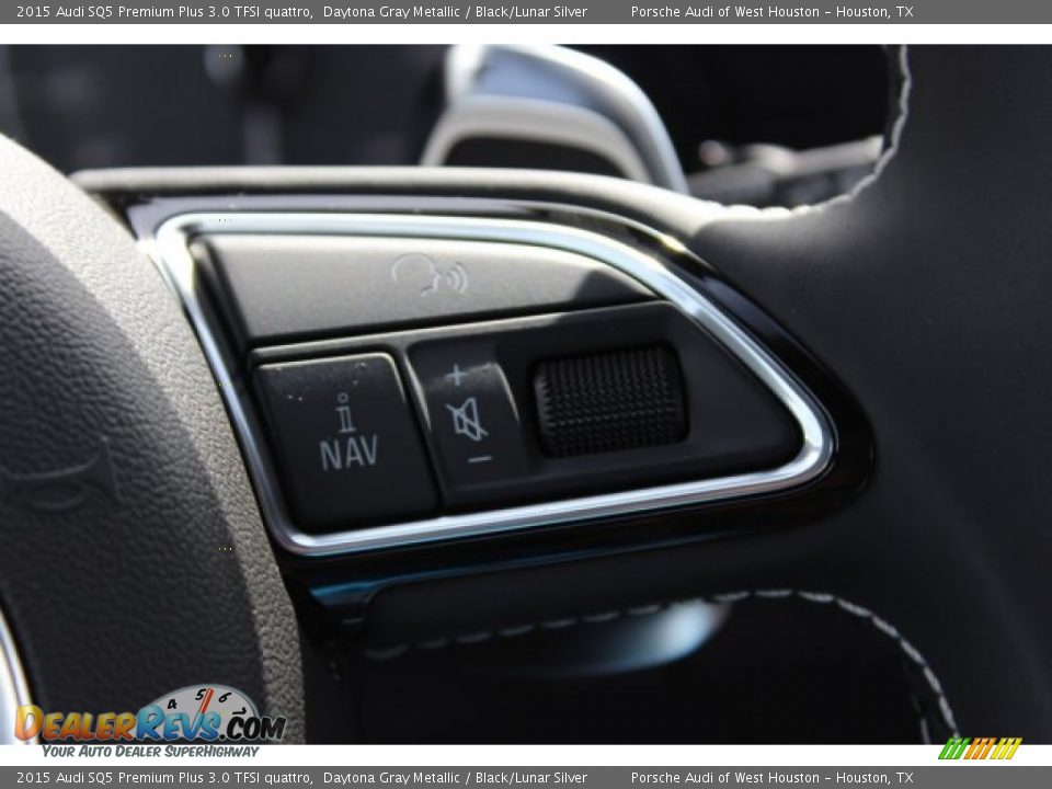 2015 Audi SQ5 Premium Plus 3.0 TFSI quattro Daytona Gray Metallic / Black/Lunar Silver Photo #24