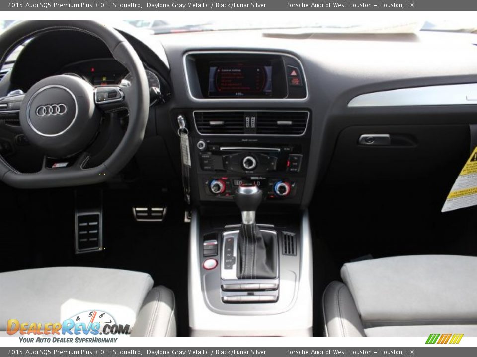 2015 Audi SQ5 Premium Plus 3.0 TFSI quattro Daytona Gray Metallic / Black/Lunar Silver Photo #32