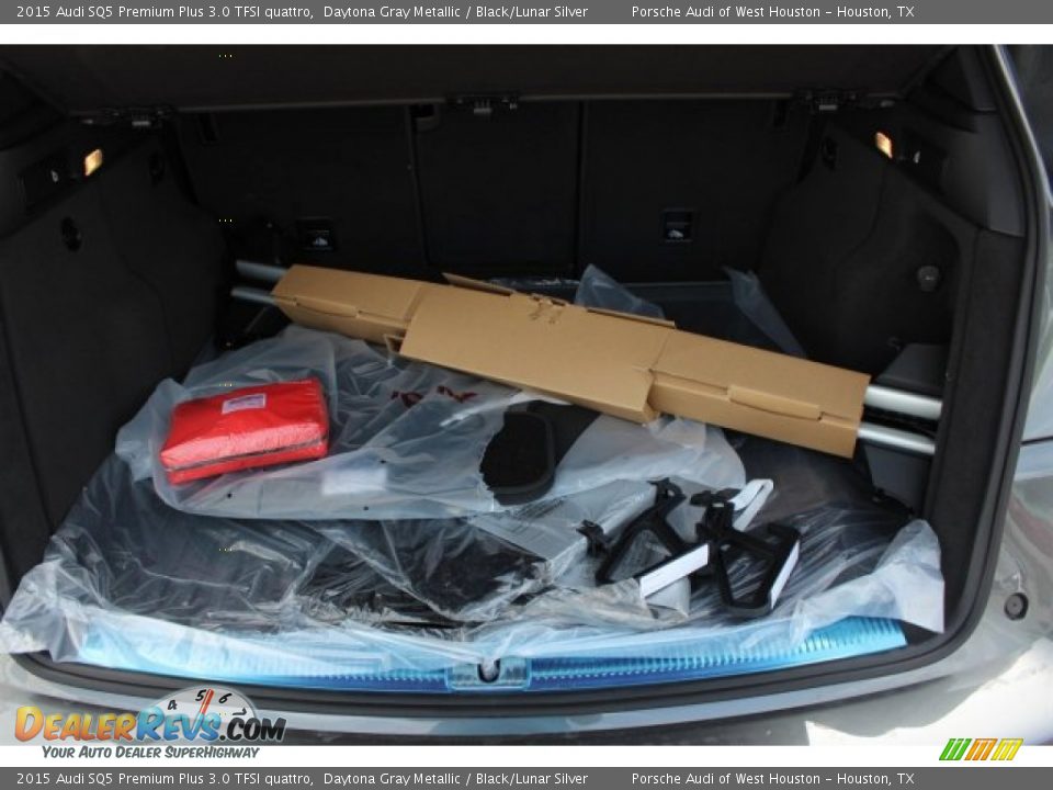 2015 Audi SQ5 Premium Plus 3.0 TFSI quattro Daytona Gray Metallic / Black/Lunar Silver Photo #34