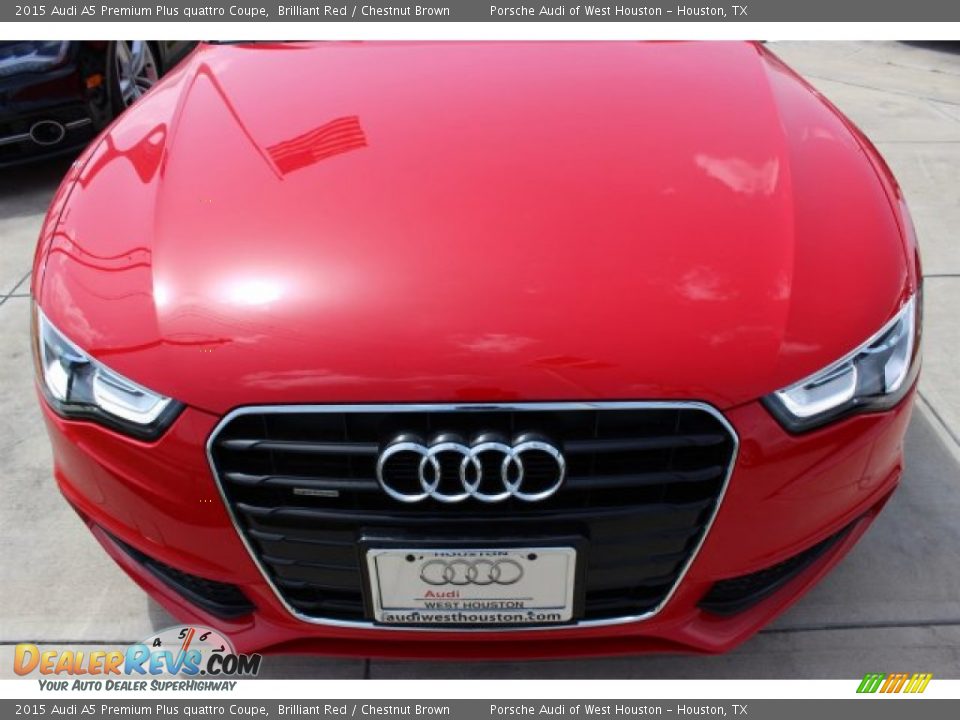 2015 Audi A5 Premium Plus quattro Coupe Brilliant Red / Chestnut Brown Photo #2