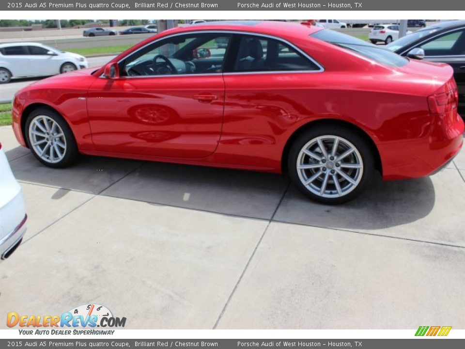 2015 Audi A5 Premium Plus quattro Coupe Brilliant Red / Chestnut Brown Photo #5