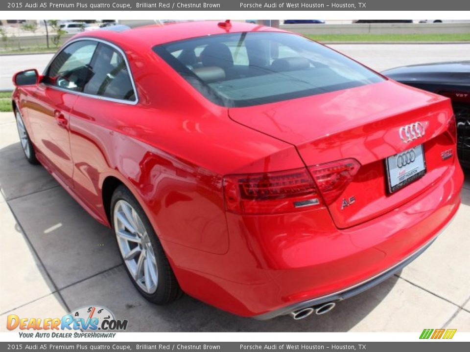 2015 Audi A5 Premium Plus quattro Coupe Brilliant Red / Chestnut Brown Photo #6