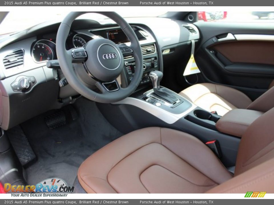 Chestnut Brown Interior - 2015 Audi A5 Premium Plus quattro Coupe Photo #13