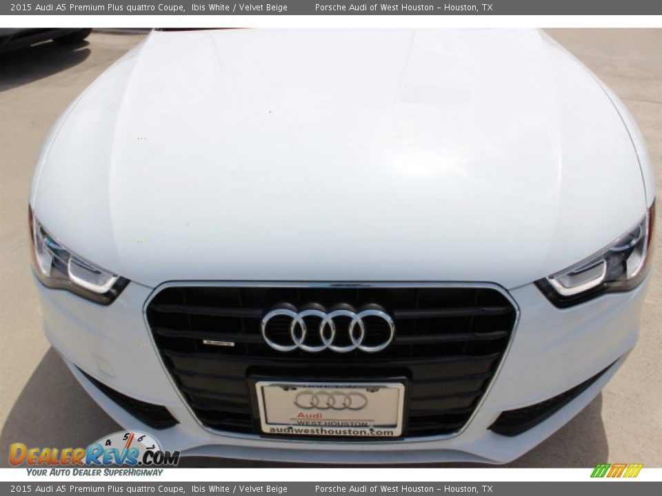 2015 Audi A5 Premium Plus quattro Coupe Ibis White / Velvet Beige Photo #2