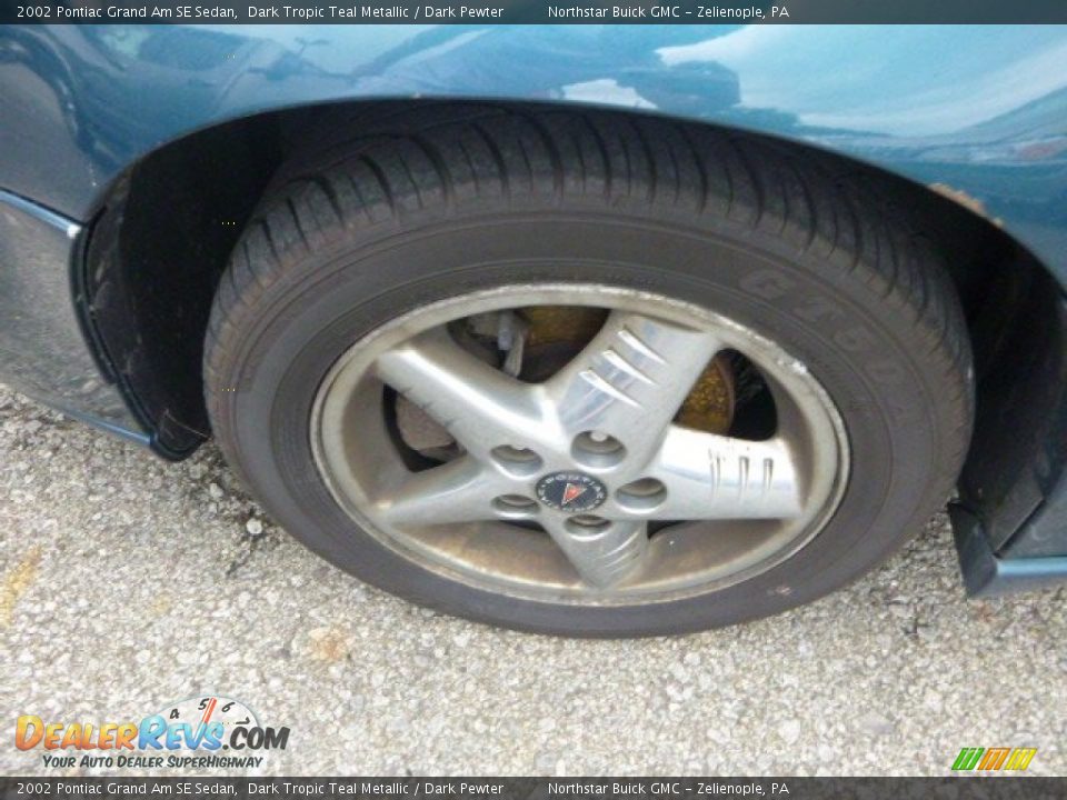 2002 Pontiac Grand Am SE Sedan Dark Tropic Teal Metallic / Dark Pewter Photo #2