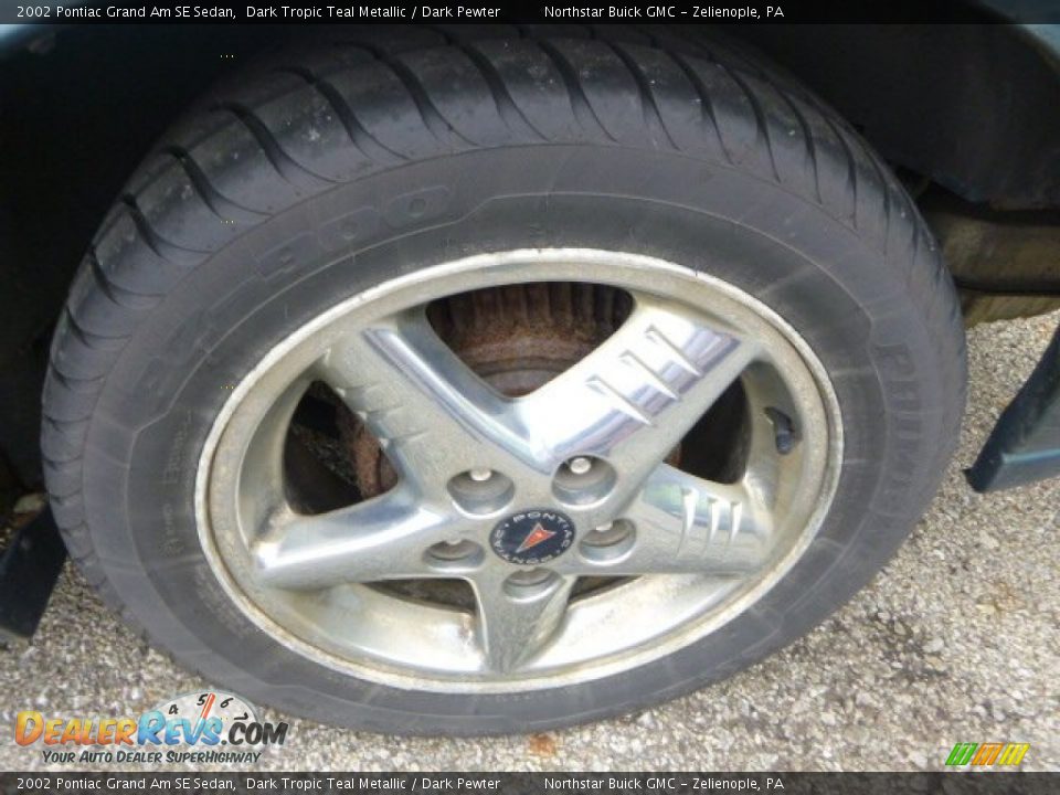 2002 Pontiac Grand Am SE Sedan Dark Tropic Teal Metallic / Dark Pewter Photo #14