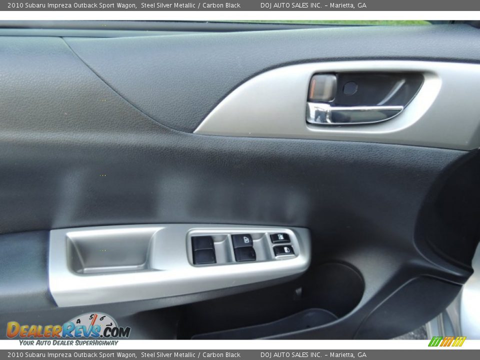 2010 Subaru Impreza Outback Sport Wagon Steel Silver Metallic / Carbon Black Photo #13
