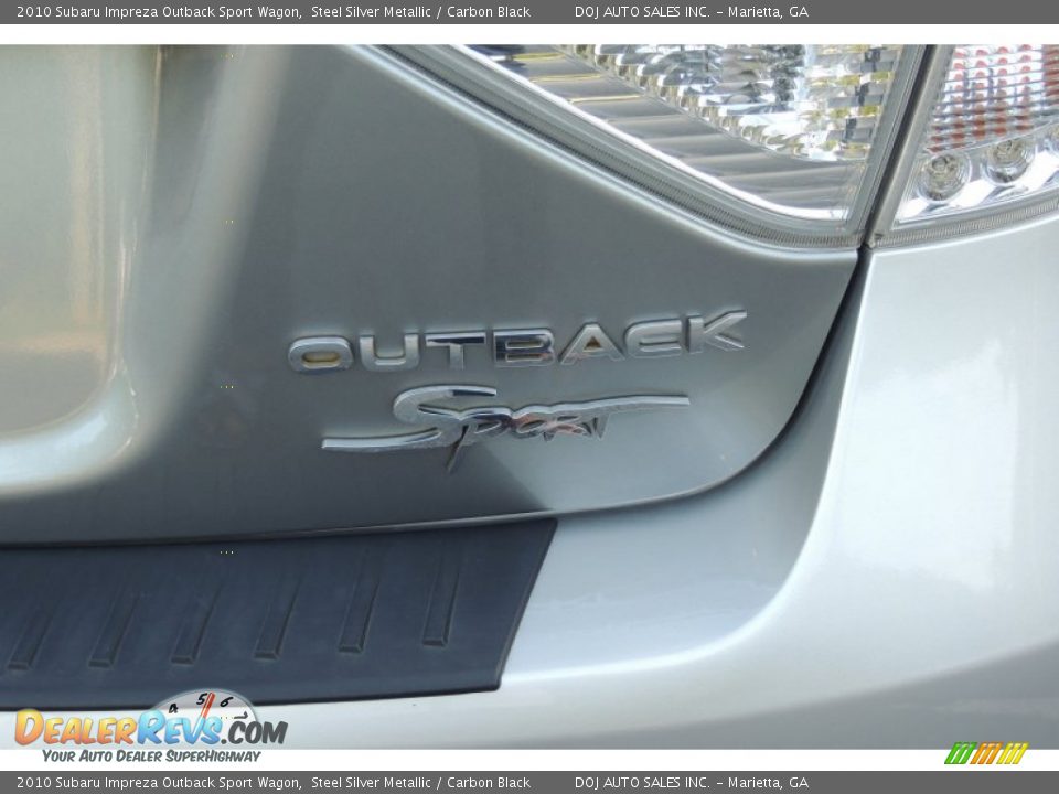 2010 Subaru Impreza Outback Sport Wagon Steel Silver Metallic / Carbon Black Photo #23