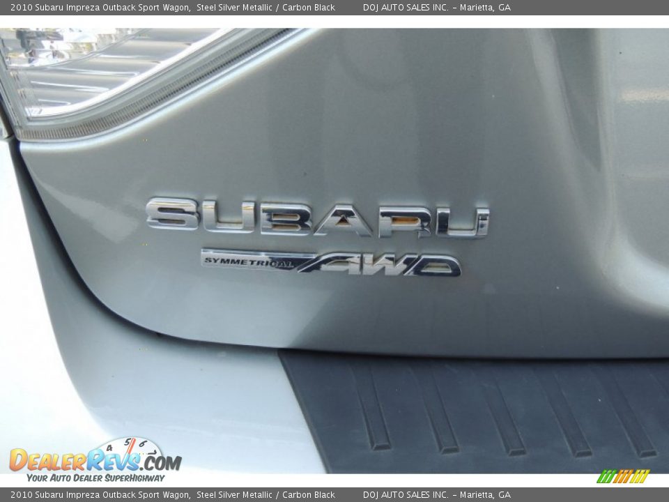 2010 Subaru Impreza Outback Sport Wagon Steel Silver Metallic / Carbon Black Photo #24
