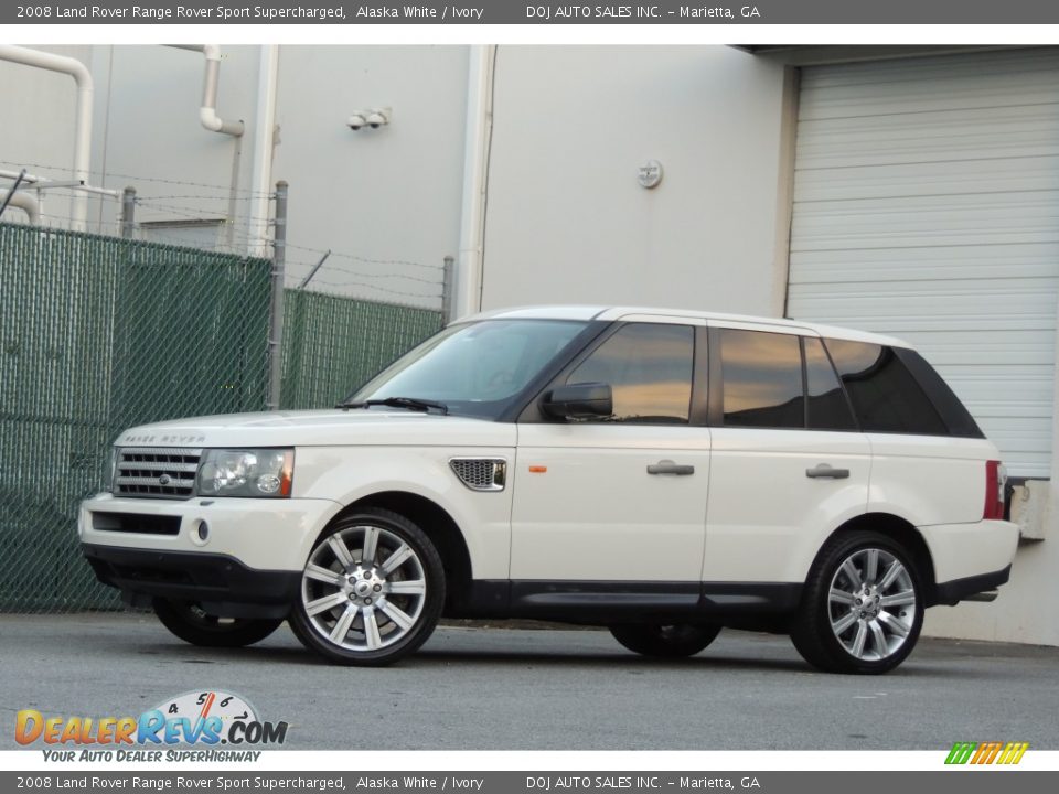 2008 Land Rover Range Rover Sport Supercharged Alaska White / Ivory Photo #2