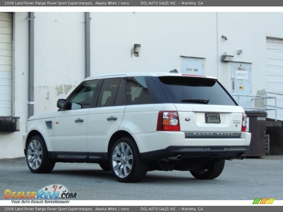 2008 Land Rover Range Rover Sport Supercharged Alaska White / Ivory Photo #6