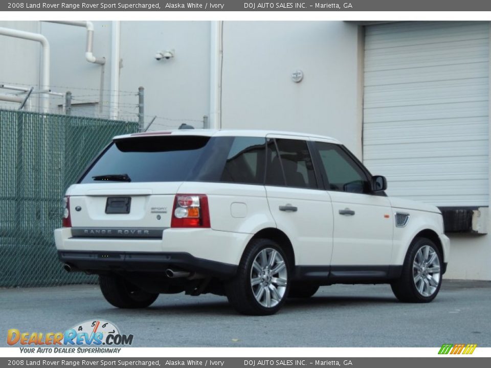 2008 Land Rover Range Rover Sport Supercharged Alaska White / Ivory Photo #7