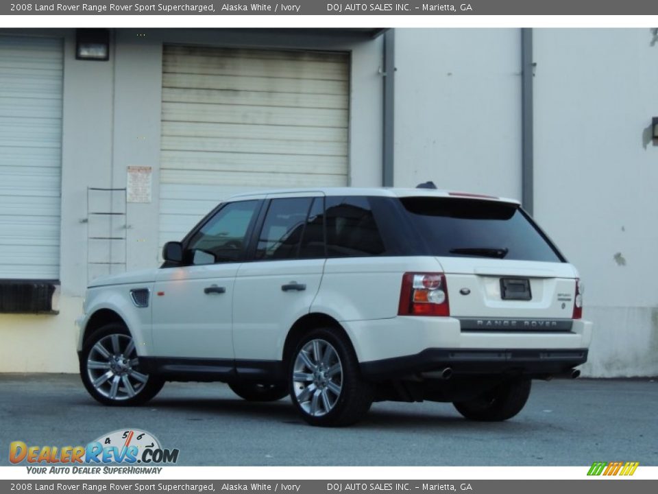 2008 Land Rover Range Rover Sport Supercharged Alaska White / Ivory Photo #9
