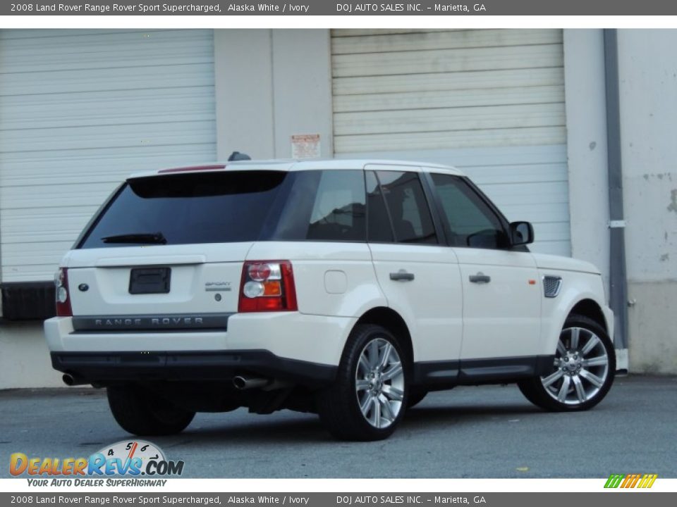 2008 Land Rover Range Rover Sport Supercharged Alaska White / Ivory Photo #10