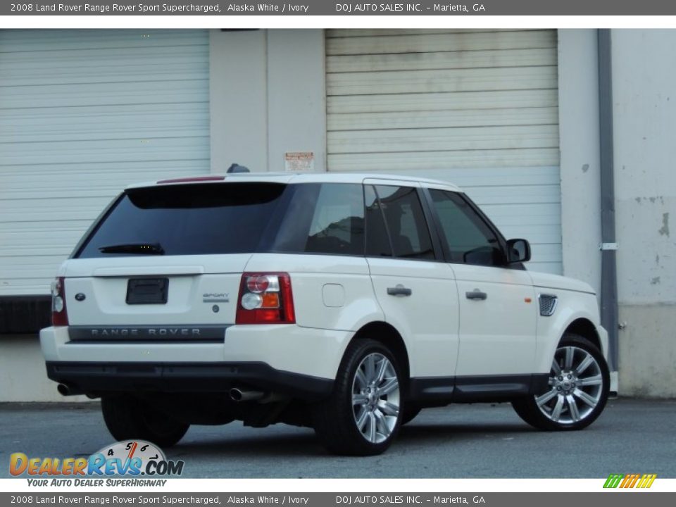 2008 Land Rover Range Rover Sport Supercharged Alaska White / Ivory Photo #26