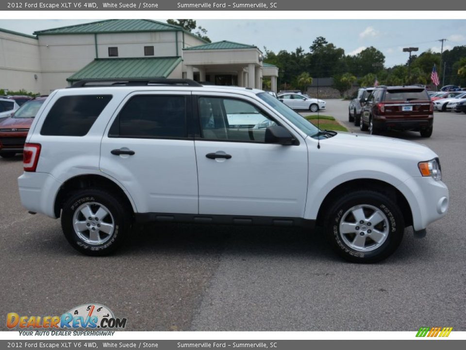 2012 Ford Escape XLT V6 4WD White Suede / Stone Photo #4