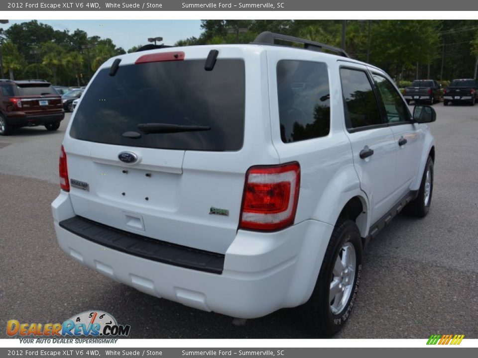 2012 Ford Escape XLT V6 4WD White Suede / Stone Photo #5