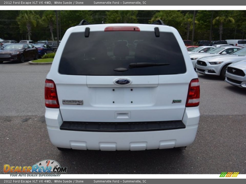 2012 Ford Escape XLT V6 4WD White Suede / Stone Photo #6