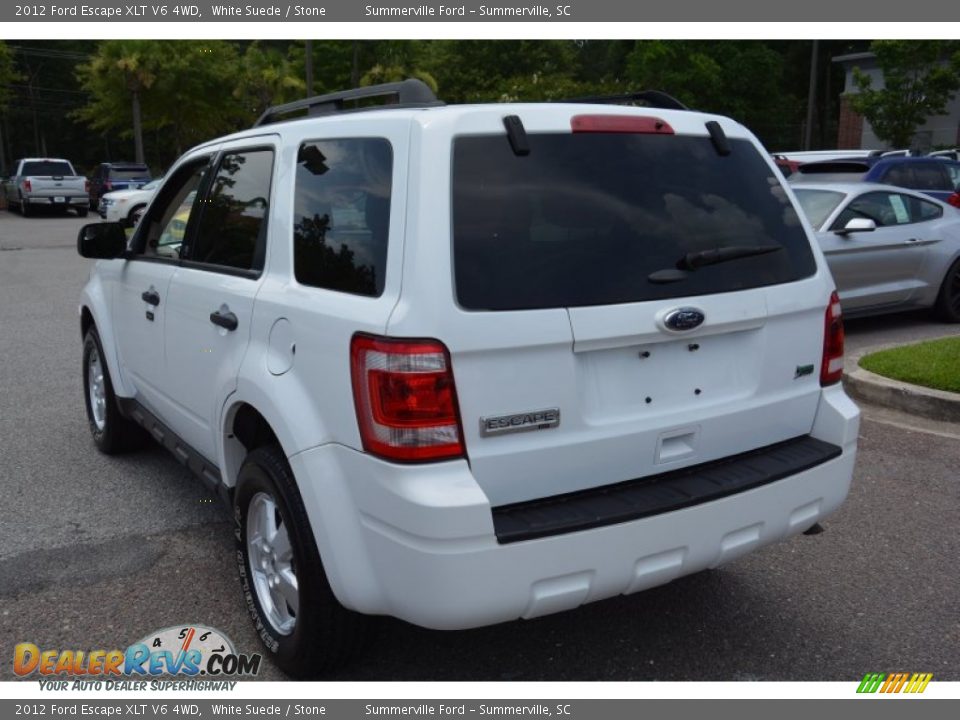 2012 Ford Escape XLT V6 4WD White Suede / Stone Photo #7